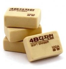南韩美术橡皮 4B 100A（30块/盒）