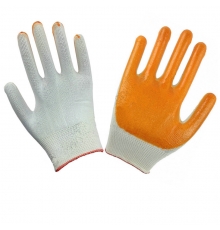 PVC手套 单面涂胶 小半挂（12双/包）按包售
