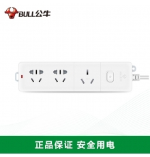 公牛（BULL） 大功率16A插座插线板插排/接线板/空调插座 GN-406D 全长1.8米3位总控