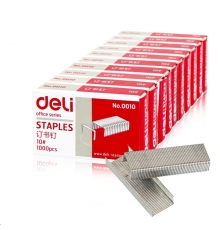 得力(deli) 0010 订书针小 10#（1000支/盒，10盒/条）