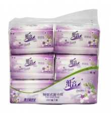 纸音软包装抽纸无香型 8212（200抽，6包/提，72包/箱）按提售