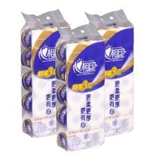 心相印卷纸特柔三层无香型 BT910（140g/卷，10卷/提，50卷/件）按提售