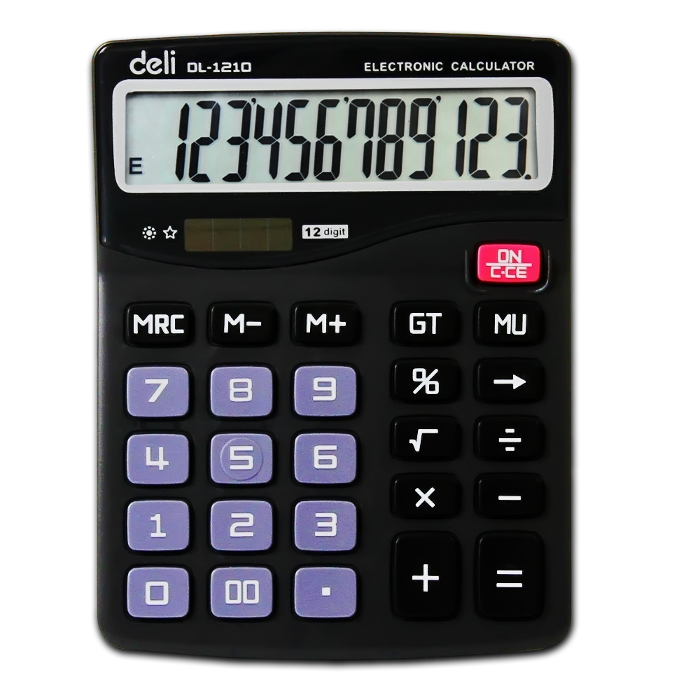 得力(deli)超大显示屏计算器 1210(20只/盒)