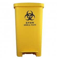 医疗脚踏带盖垃圾桶 50L（规格：37*34*64cm）