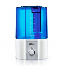 得力（deli）0761 加湿器 超声波加湿器 带负氧离子 2.5L