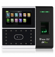 ZKTeco/中控智慧iFace302面部指纹人脸考勤机 高速打卡机 触屏操控门禁一体机