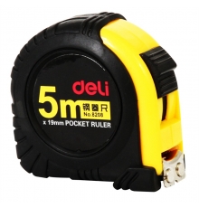 得力(deli)5m全包胶带锁定钢卷尺 公英双制测量尺子 办公用品 8208